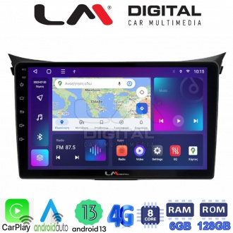 LM Digital - LM ZD8156 GPS Οθόνη OEM Multimedia Αυτοκινήτου για Hyundai i30 2012 > 2017 (CarPlay/AndroidAuto/BT/GPS/WIFI/GPRS)