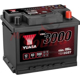 Μπαταρία Αυτοκινήτου YUASA YBX3027 12V 62Ah 550A Yuasa SMF Battery
