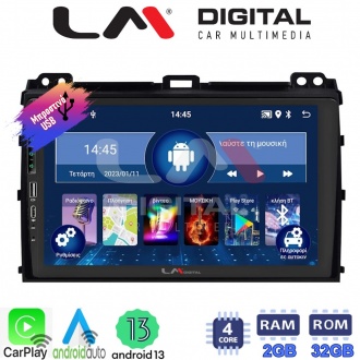 LM Digital - LM ZA4384 GPS Οθόνη OEM Multimedia Αυτοκινήτου για TOYOTA LANDCRUISER J100 2003>2009   (CarPlay/AndroidAuto/BT/GPS/WIFI/GPRS)