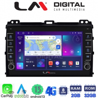 LM Digital - LM ZG8384 GPS Οθόνη OEM Multimedia Αυτοκινήτου για TOYOTA LANDCRUISER J100 2003>2009   (CarPlay/AndroidAuto/BT/GPS/WIFI/GPRS)