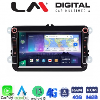 LM Digital - LM Q8370 GPS Οθόνη OEM Multimedia Αυτοκινήτου για VW All (CarPlay/AndroidAuto/BT/GPS/WIFI/GPRS)